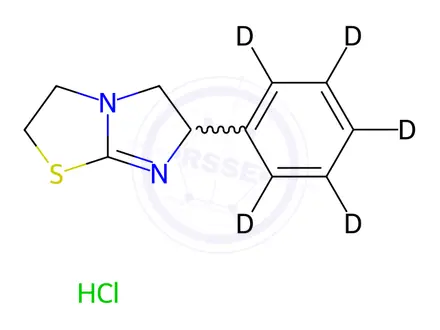 Chemical structure of Tetramisole-D5 hydrochloride