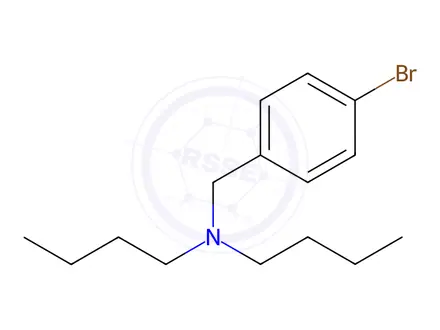 Chemical structure of N-(4-bromobenzyl)-N-butylbutan-1-amine
