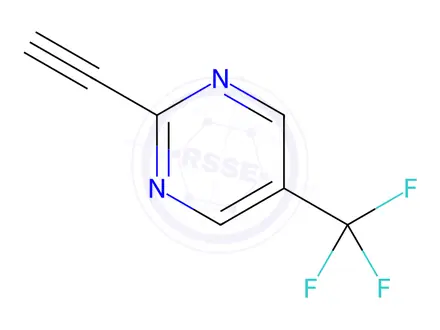 Chemical structure of 2-Ethynyl-5-(trifluoromethyl)pyrimidine