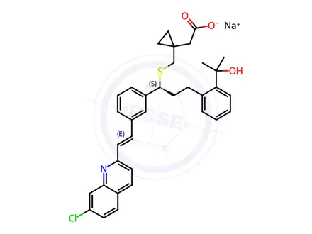 Chemical structure of Montelukast sodium Impurity A