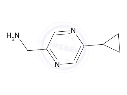 Chemical structure of (5-Cyclopropylpyrazin-2-yl)methanamine