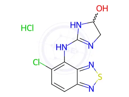 Chemical structure of Rac Hydroxy Tizanidine Hydrochloride