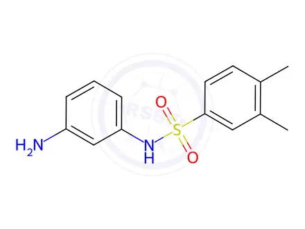 Chemical structure of n-(3-Aminophenyl)-3,4-dimethylbenzenesulfonamide