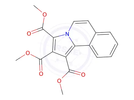 Chemical structure of Trimethyl pyrrolo[2,1-a]isoquinoline-1,2,3-tricarboxylate