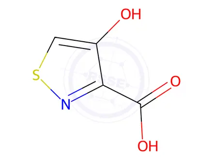 Chemical structure of 4-Hydroxyisothiazole-3-carboxylic acid