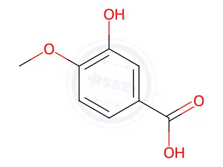 Chemical structure of Isovanillic Acid