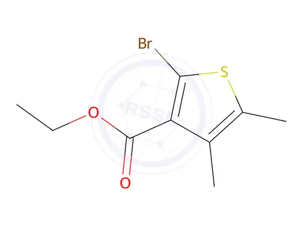 Chemical structure of Ethyl 2-Bromo-4,5-dimethylthiophene-3-carboxylate