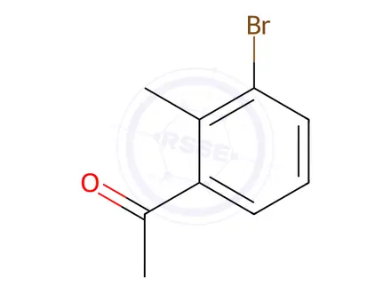Chemical structure of 1-(3-bromo-2-methylphenyl)ethanone