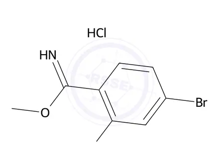 Chemical structure of Methyl 4-bromo-2-fluorobenzimidate hydrochloride