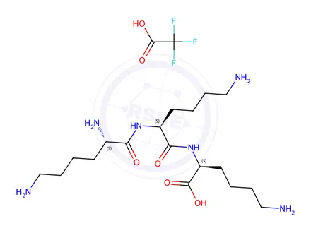 Chemical structure of L-Lysine, homopolymer, hydrobromide