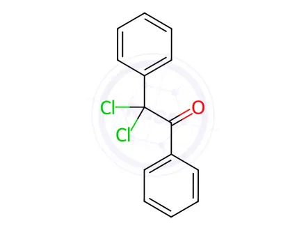 Chemical structure of 2,2-Dichloro-1,2-diphenylethanone
