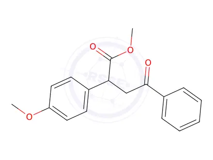 Chemical structure of methyl 2-(4-methoxyphenyl)-4-oxo-4-phenyl-butanoate