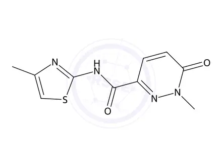 Chemical structure of 1-Methyl-N-(4-methylthiazol-2-yl)-6-oxo-1,6-dihydropyridazine-3-carboxamide