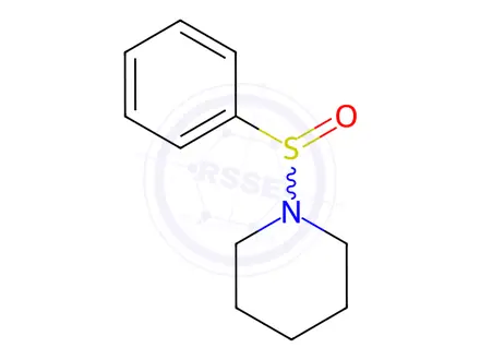 Chemical structure of 1-(Phenylsulphinyl)piperidine