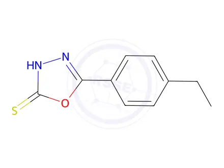 Chemical structure of 5-(4-ethylphenyl)-1,3,4-oxadiazole-2-thiol