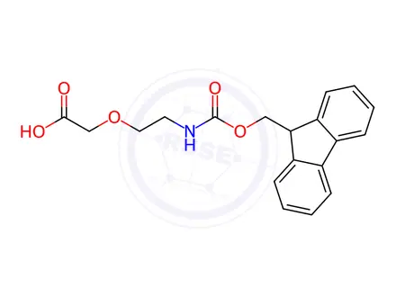 Chemical structure of Fmoc-NH-PEG1-CH2COOH