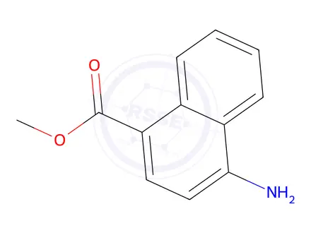 Chemical structure of 1-Aminonaphthalene-4-Carboxylic Acid Methyl Ester