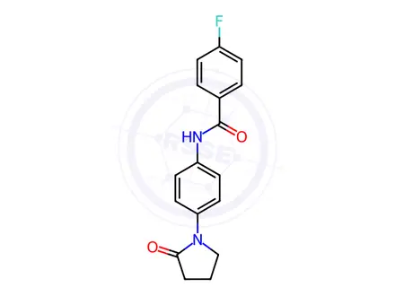 Chemical structure of 4-Fluoro-N-(4-(2-oxopyrrolidin-1-yl)phenyl)benzamide