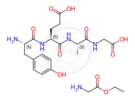 Chemical structure of Poly(L-tyrosyl-L-glutamyl-L-alanyl-glycyl)glycine ethyl ester