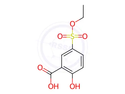Chemical structure of 5-(ethoxysulfonyl)-2-hydroxy-Benzoic acid