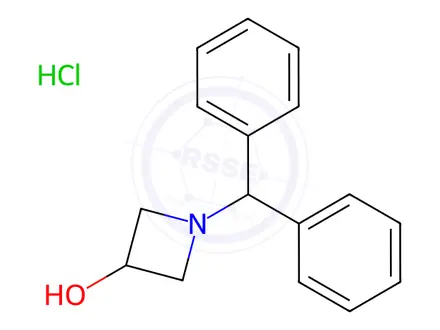 Chemical structure of 1-(Diphenylmethyl)-3-hydroxyazetidine Hydrochloride