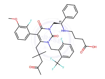 Chemical structure of Elagolix Sodium Impurity 60