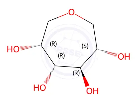 Chemical structure of Isosorbide Impurity 8 (1,6-Anhydro-D-Glucitol)