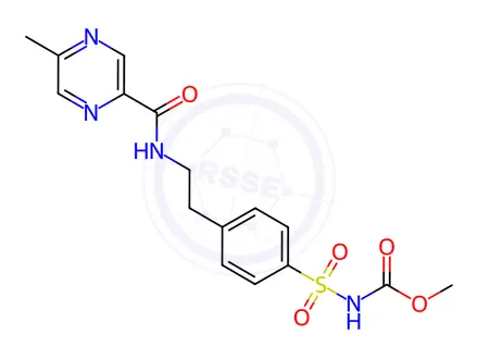 Chemical structure of Glipizide EP Impurity G