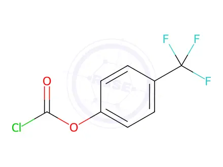 Chemical structure of Carbonochloridic acid, 4-(trifluoromethyl)phenyl ester