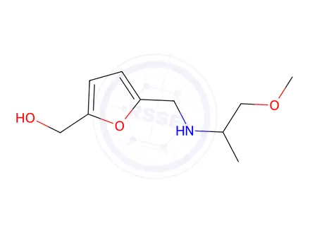 Chemical structure of (5-(((1-Methoxypropan-2-yl)amino)methyl)furan-2-yl)methanol
