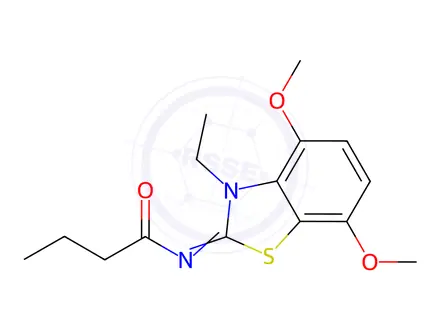 Chemical structure of N-(3-Ethyl-4,7-dimethoxybenzo[d]thiazol-2(3H)-ylidene)butyramide
