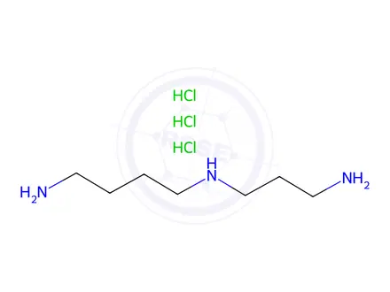 Chemical structure of Spermidine trihydrochloride