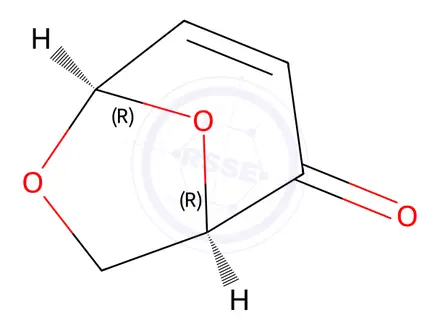 Chemical structure of 6,8-Dioxabicyclo3.2.1oct-3-en-2-one, (1R,5R)-