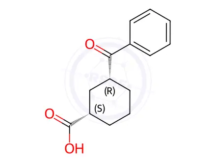 Chemical structure of cis-3-Benzoylcyclohexane-1-carboxylic Acid