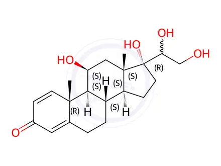 Chemical structure of Budesonide Impurity 126