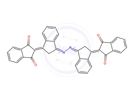 Chemical structure of 3,3''-Azinobis(Δ1,2'-biindane-1',3'-dione)