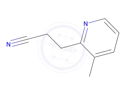 Chemical structure of 3-(3-methylpyridin-2-yl)propanenitrile