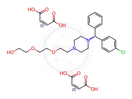 Chemical structure of Hydroxyzine Impurity 2 Dimaleate (Etodroxizine Dimaleate)