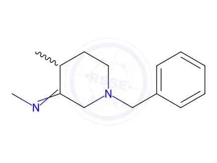 Chemical structure of 1-benzyl-N,4-dimethylpiperidin-3-imine