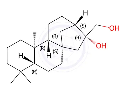 Chemical structure of ent-kauran-16β,17-diol