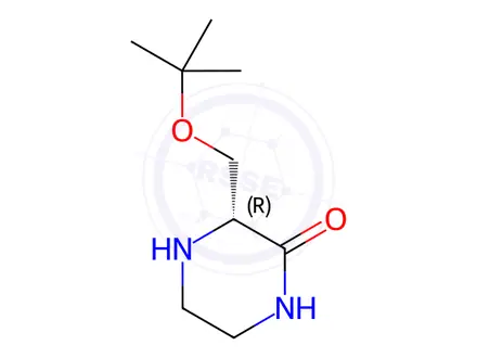 Chemical structure of (R)-3-(tert-Butoxymethyl)piperazin-2-one