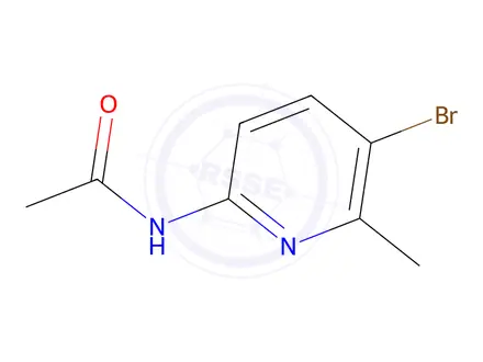 Chemical structure of N-(5-Bromo-6-methylpyridin-2-yl)acetamide