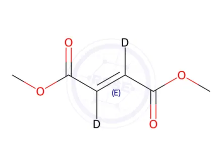 Chemical structure of Dimethyl fumarate-[D2]