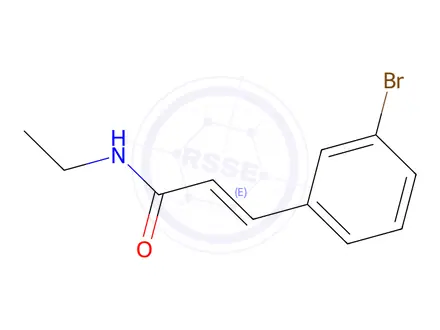 Chemical structure of 3-(3-Bromophenyl)-N-ethylacrylamide