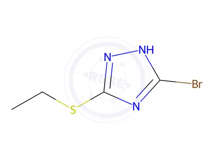 Chemical structure of 5-Bromo-3-(ethylthio)-1H-1,2,4-triazole