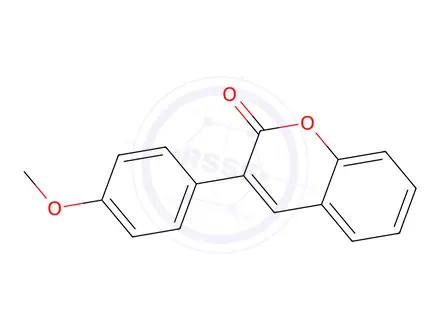 Chemical structure of 3-(4-METHOXYPHENYL)-2H-CHROMEN-2-ONE