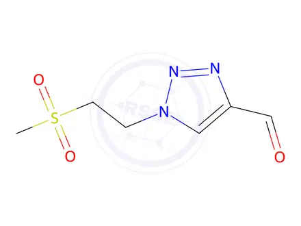 Chemical structure of 1-(2-(Methylsulfonyl)ethyl)-1H-1,2,3-triazole-4-carbaldehyde