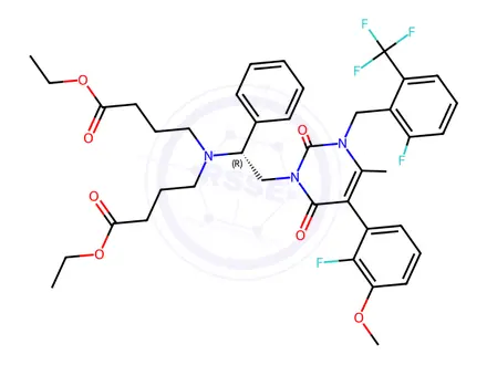 Chemical structure of Elagolix Sodium Impurity 19