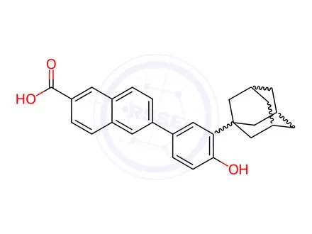 Chemical structure of O-Desmethyl Adapalene