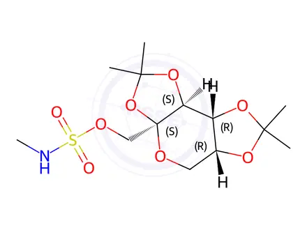 Chemical structure of Topiramate N-Methyl Impurity